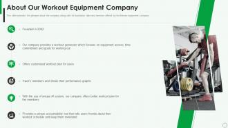 About Our Workout Equipment Company Workout Equipment Investor Funding Elevator