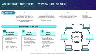 About Private Blockchain Overview And Use Cases Types Of Blockchain Technologies