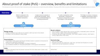 About Proof Of Stake Pos Overview Benefits And Limitations Working Of Blockchain Technology