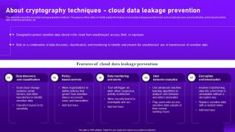 About Techniques Cloud Data Leakage Prevention Cloud Cryptography