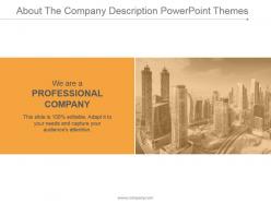 About the company description powerpoint themes