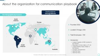 About The Organization For Communication Playbook Internal Communication Guide