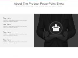 About the product powerpoint show
