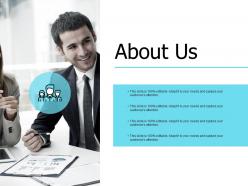 About us business management e179 ppt powerpoint presentation show slides