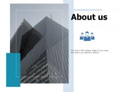 About us business ppt portfolio slide portrait