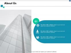 About us business ppt slides graphics tutorials