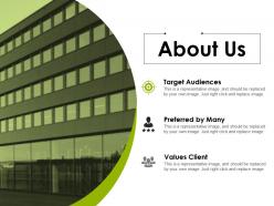 About us example of ppt presentation template 1
