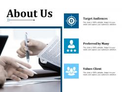 About us example presentation about yourself target audiences