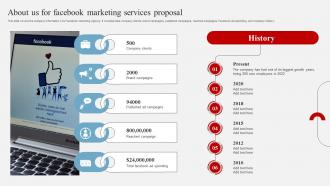About Us For Facebook Marketing Services Proposal