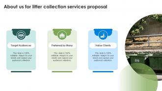 About Us For Litter Collection Services Proposal Ppt Slides Infographic Template