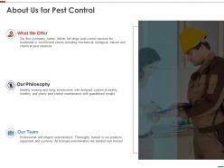 About us for pest control ppt powerpoint presentation styles graphics