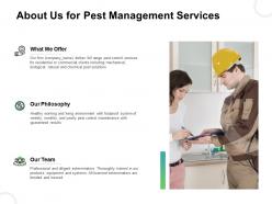 About us for pest management services ppt powerpoint presentation