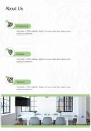 About Us Interior Design Proposal Template One Pager Sample Example Document
