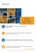 About Us Laundry Services One Pager Sample Example Document