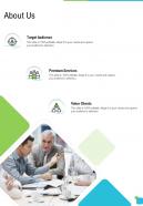 About Us Lawn And Landscape Services Proposal One Pager Sample Example Document