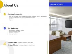 About us management l666 ppt powerpoint presentation infographics