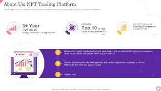 About Us NFT Trading Platform Ppt Powerpoint Presentation Slides Inspiration