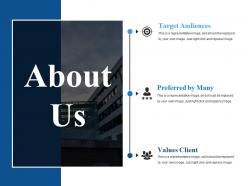 About us ppt infographics