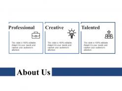 About us ppt outline