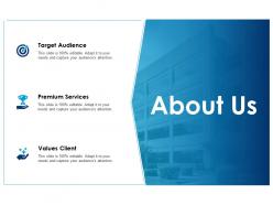 About us premium services f518 ppt powerpoint presentation outline graphics pictures