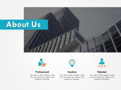 About us professional creative c614 ppt powerpoint presentation file design inspiration