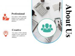 About us professional creative ppt powerpoint presentation diagram graph charts