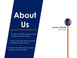 About us sample of ppt presentation template 1