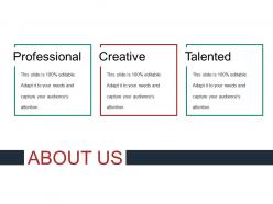 About us sample of ppt template 2