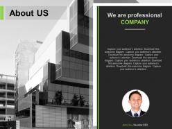 About us slide for professional company powerpoint slide