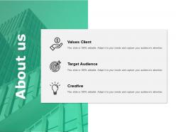 About us target audience i328 ppt powerpoint presentation file example