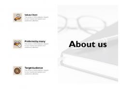 About us target audience ppt powerpoint presentation file graphics template
