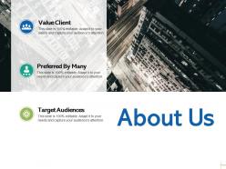 About us target audiences c15 ppt powerpoint presentation gallery diagrams