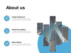 About us target audiences c273 ppt powerpoint presentation slides picture
