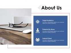 About us target audiences ppt professional background images