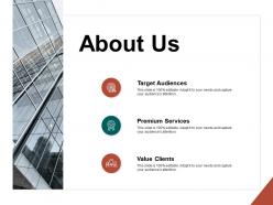 About us value clients f196 ppt powerpoint presentation portfolio grid