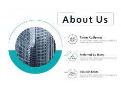 About us valued clients ppt styles infographic template