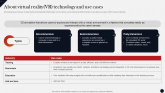 About Virtual Reality Vr Technology And Use Cases Modern Technologies