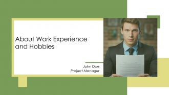 About Work Experience And Hobbies PPT Outline AT