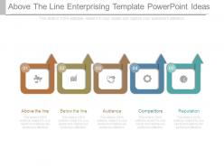 Above the line enterprising template powerpoint ideas