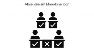 Absenteeism Monotone Icon In Powerpoint Pptx Png And Editable Eps Format