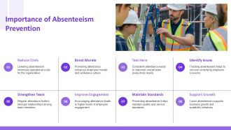 Absenteeism Prevention Strategies For Managers PPT Mockup AT Visual Aesthatic