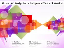 Abstract art design decor background vector illustration
