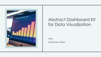 Abstract Dashboard Kit For Data Visualization PPT Example AT