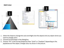 Abstract design 2d triangle process