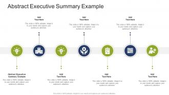 Abstract Executive Summary Example In Powerpoint And Google Slides Cpb
