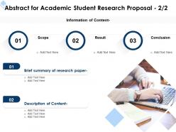 Abstract for academic student research proposal paper ppt powerpoint outline vector