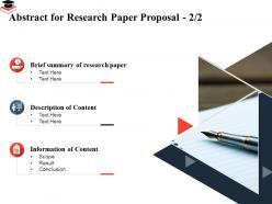 Abstract for research paper proposal information content ppt powerpoint presentation good