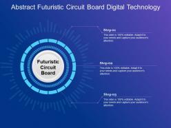 Abstract futuristic circuit board digital technology
