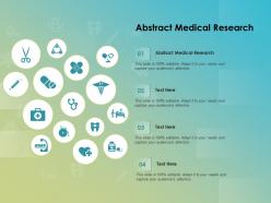 Abstract medical research ppt powerpoint presentation layouts introduction
