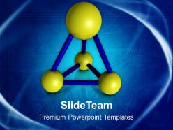 Abstract model of atoms science powerpoint templates ppt themes and graphics 0513
